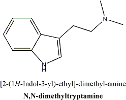 molecula dimetiltriptamina