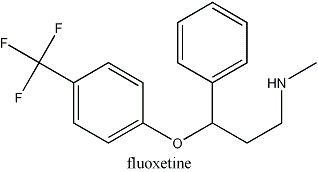 molecula fluoxetina