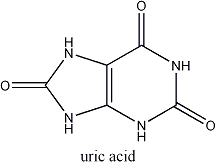 acido urico molecula