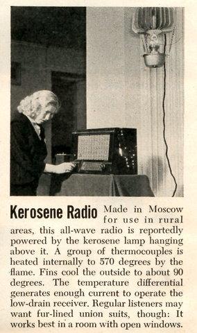 radio movido querosene antigo