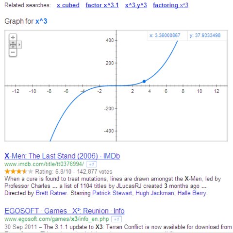 resultado matemático no google