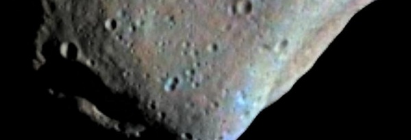 pedaçoda imagem de um asteroide