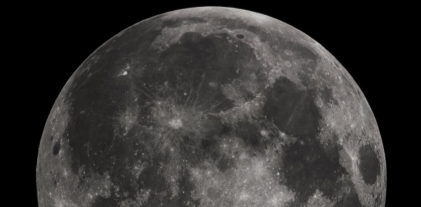 fotografia da lua noturna