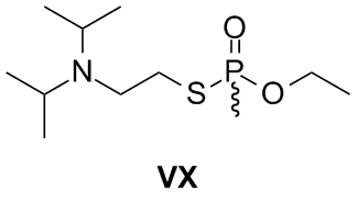 desenho da molécula do composto vx