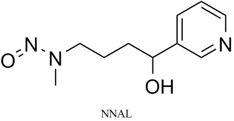 estrutura da molécula do NNAL
