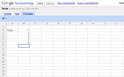 google spreadsheets