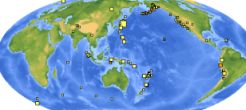 mapa de terremotos