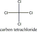 molecula tetracloreto carbono