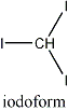 iodoformio molecula