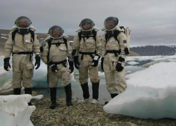 astronautas gelo