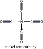 molecula do niquel carbonil