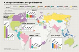 mapa das redes sociais pelo mundo - Le Monde