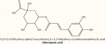 molecula do acido clorogenico