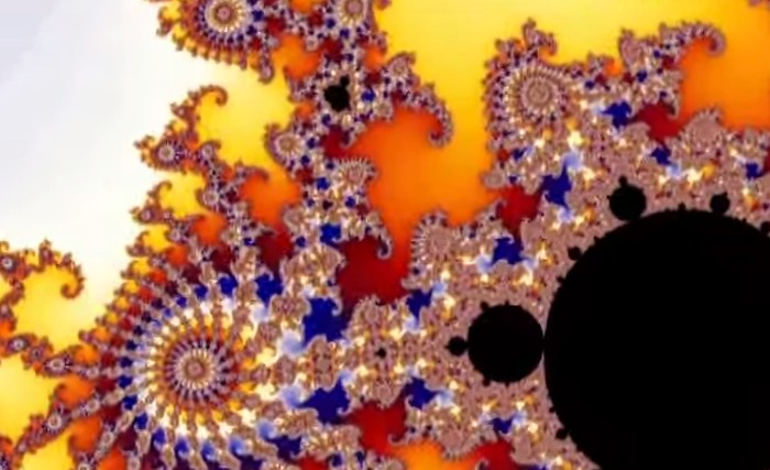 padrão fractal colorido