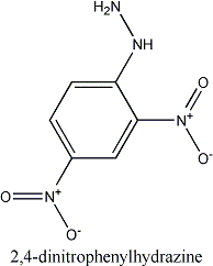estrutura molecula dinitrofenilhidrazina