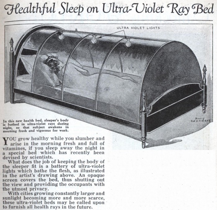 invento de 1932 com luz ultravioleta